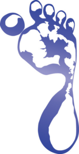 Born A Hero Logo (Footprint)